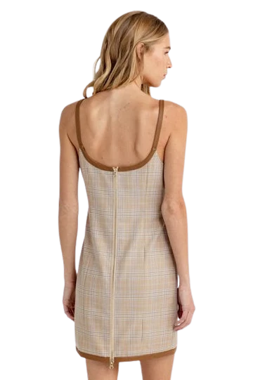 Noah Leather Trim Dress