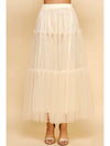 TULLE TIERED MAXI SKIRT