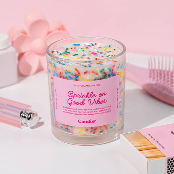 SPRINKLE GOOD VIBES CANDLE