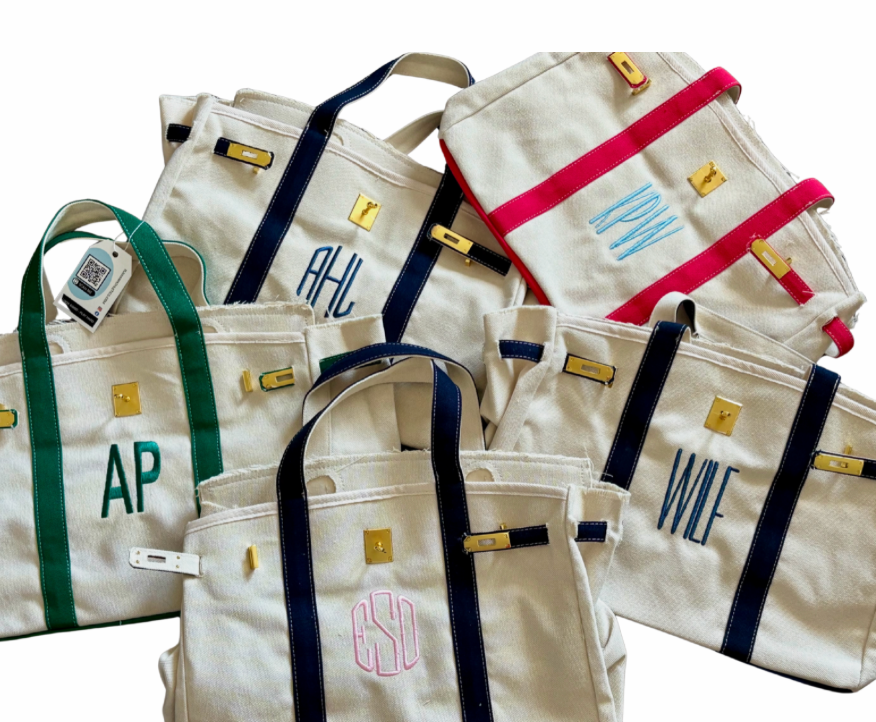 BOATKIN CANVAS TOTE BAG - Red