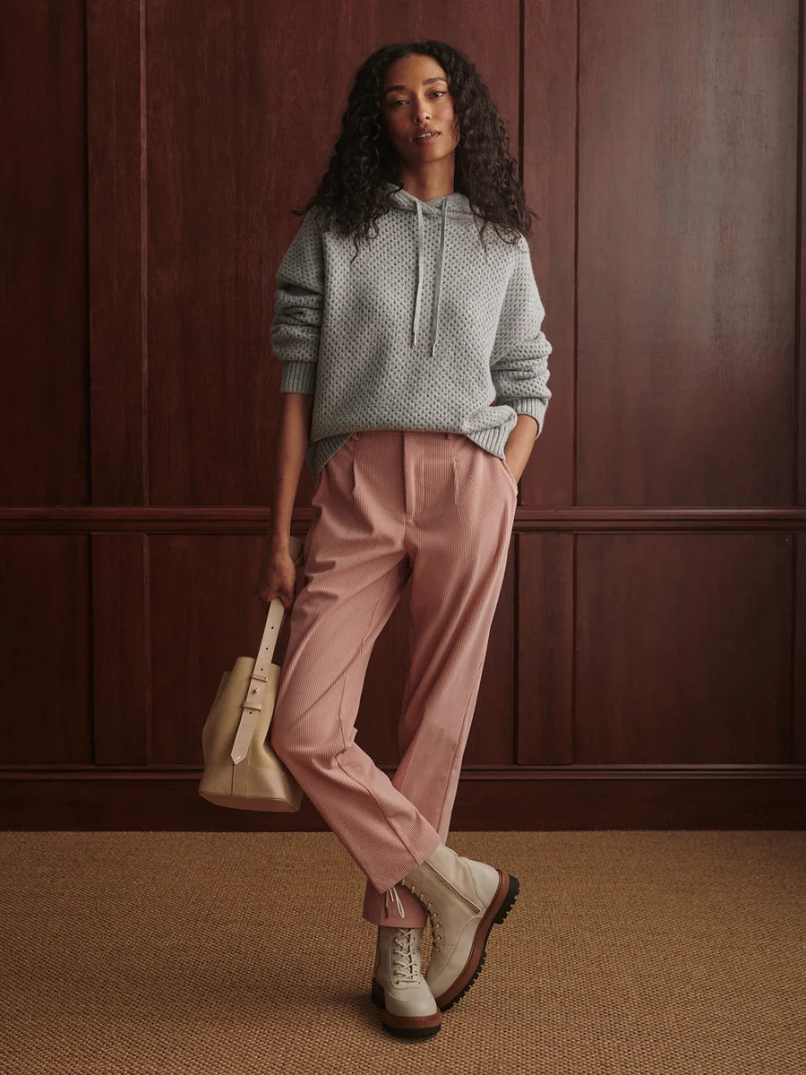 Melchie Relaxed Knit Hoodie Sweater
