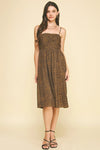 LEOPARD PRINT MIDI DRESS