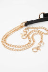 LEOPARD TRIM CLEAR ROUND CROSSBODY BAG