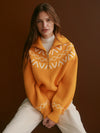 SIGRID FAIR ISLE HALF ZIP SWEATER