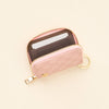ZIP AROUND WALLET- Blush Check
