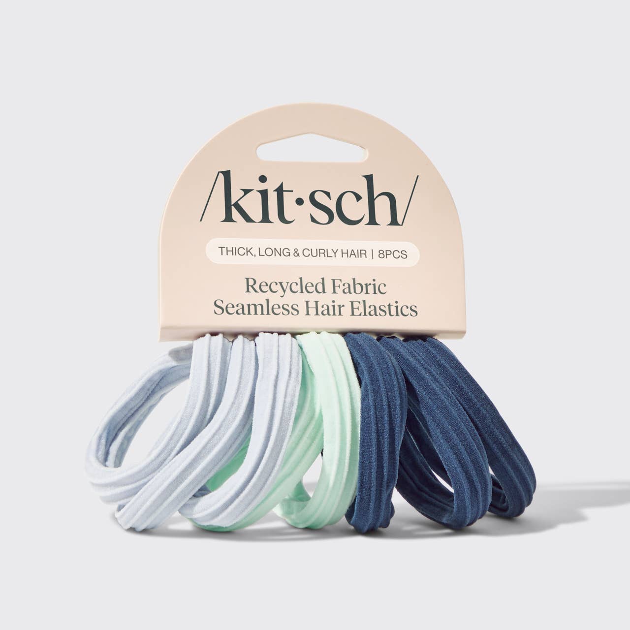 RECYCLED SEAMLESS HAIR ELASTICS 8PC SET- Garden Bouquet