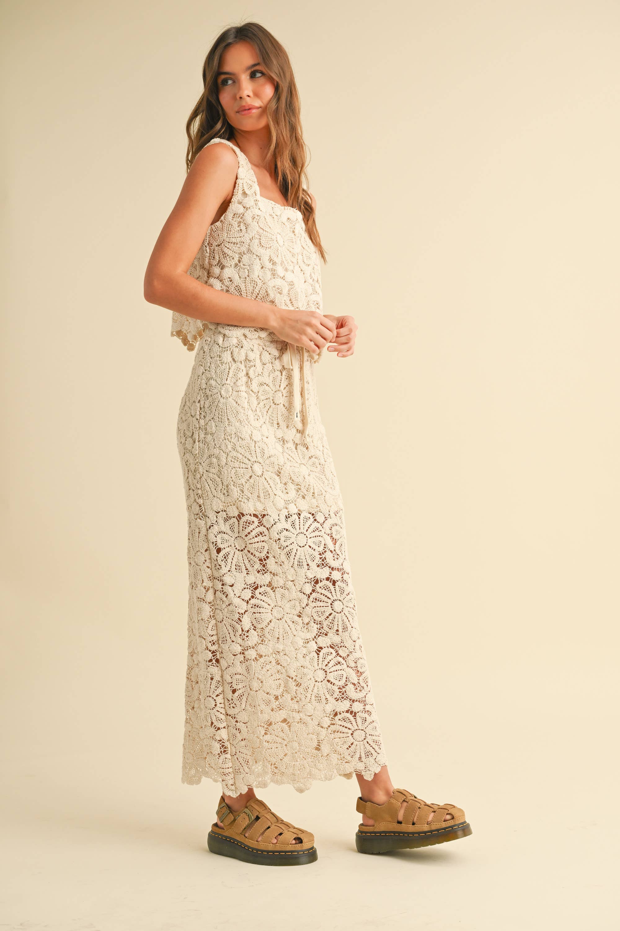 CROCHET KNITTED SKIRT