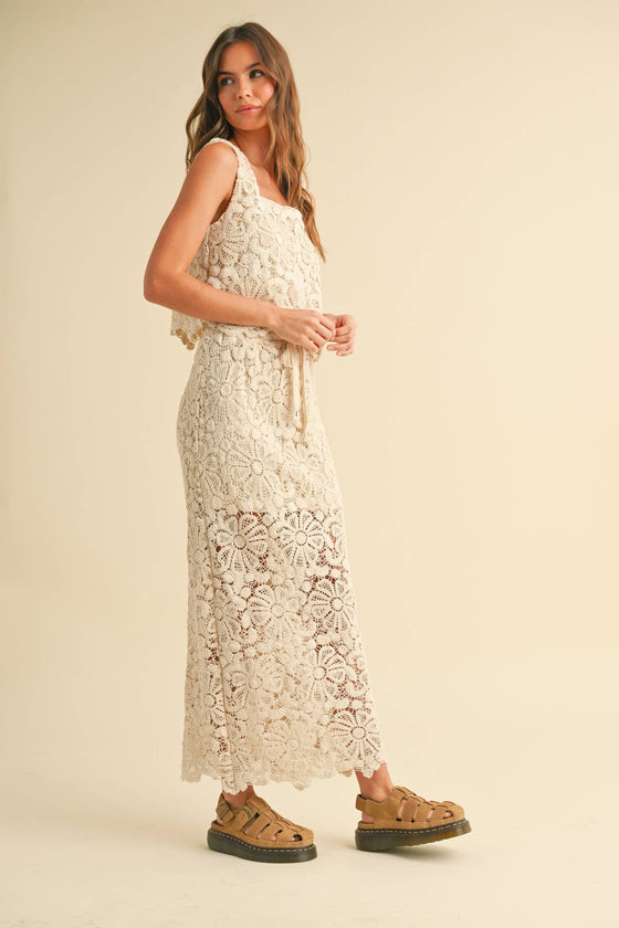 CROCHET KNITTED SKIRT