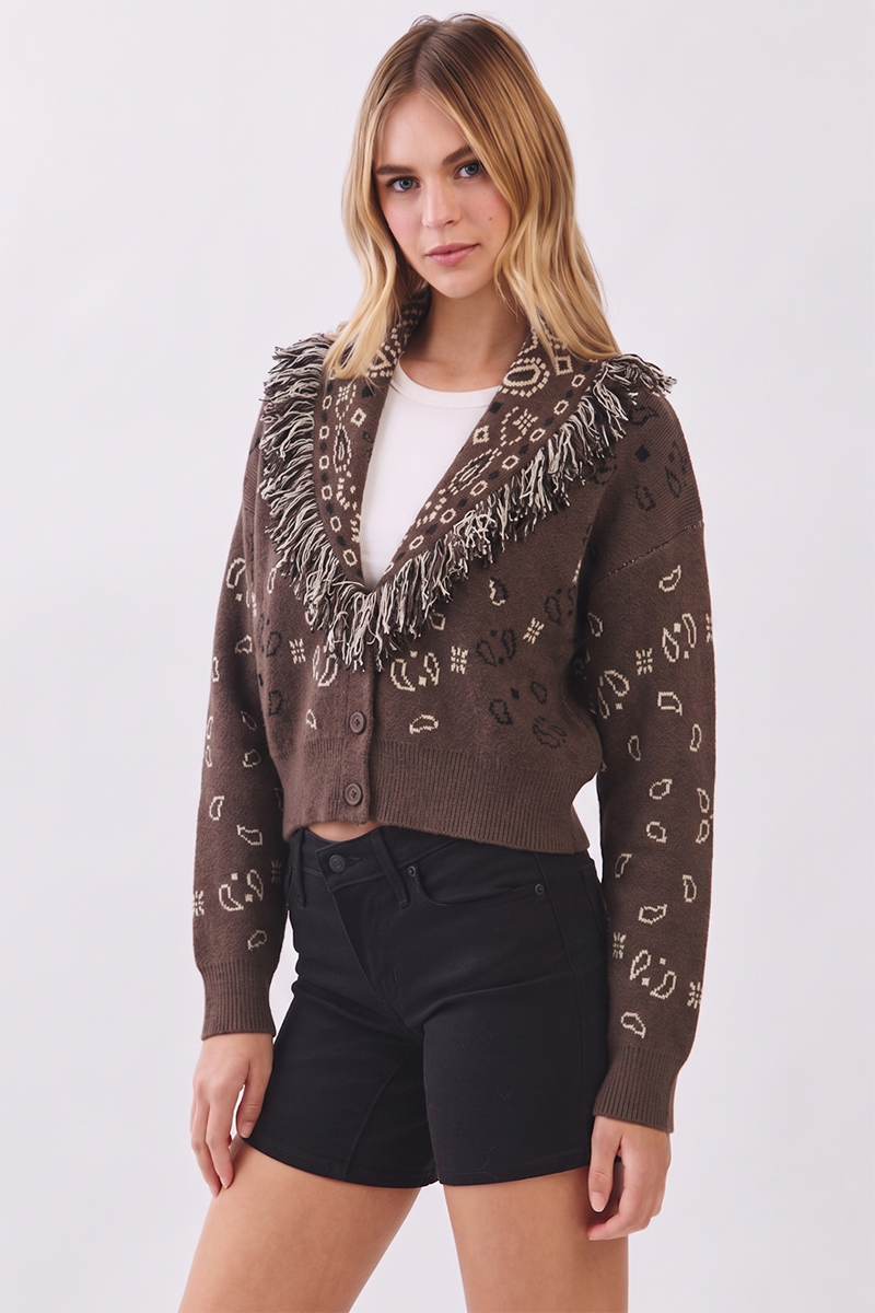 Bandana Fringe Sweater