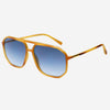 FREYRS Eyewear - Billie Unisex Aviator Sunglasses: Light Brown/Blue