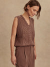 KAY CABLE KNIT VEST