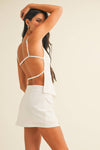 OPEN BACK TOP AND MINI SKORT SET