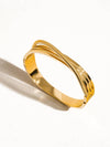 YUNA 18K GOLD NON-TARNISH CHAIN BANGLE BRACELET