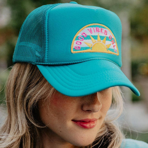 GOOD VIBES ONLY PATCH FOAM TRUCKER HAT