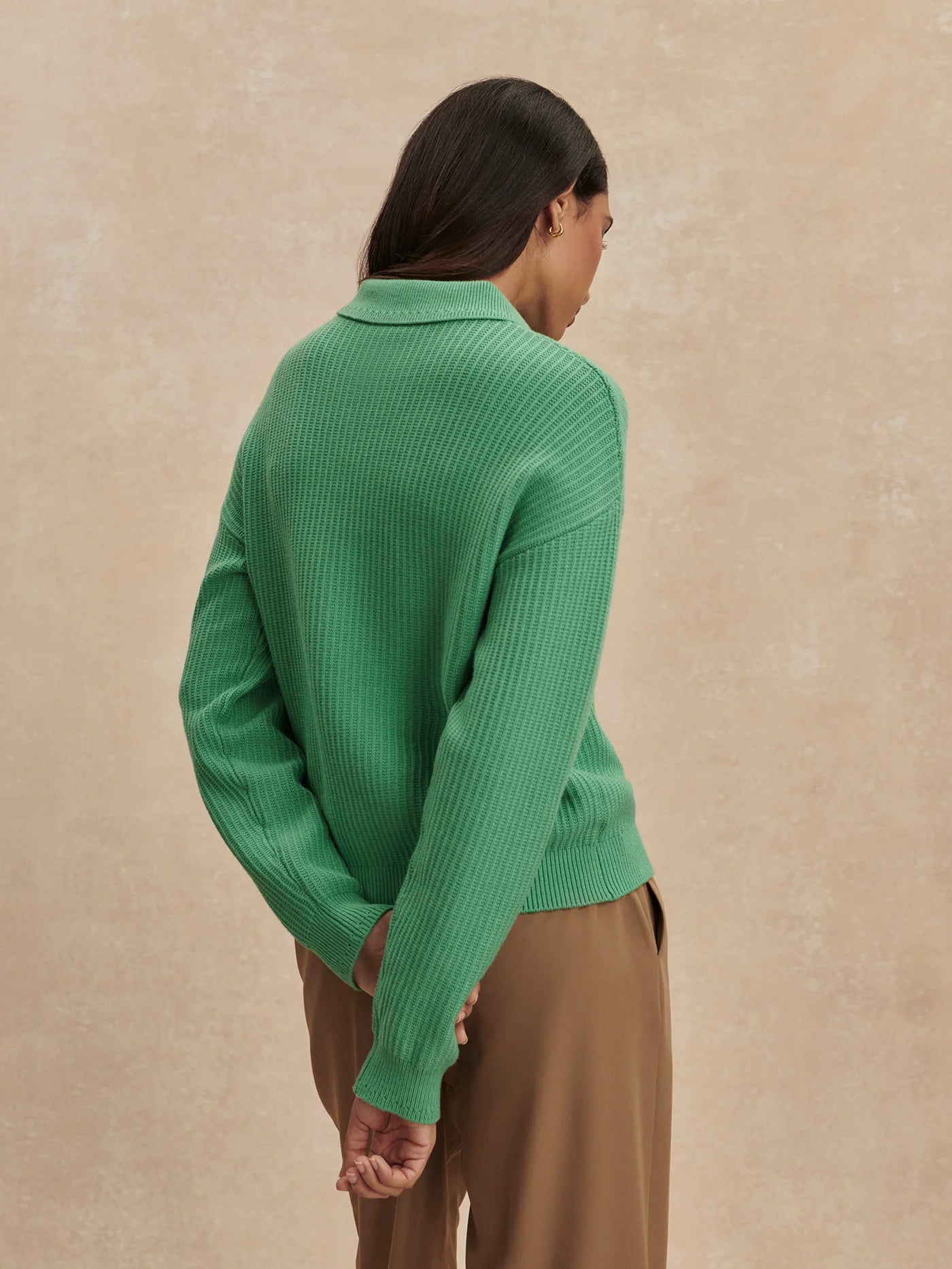MARLIE POLO KNIT SWEATER