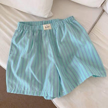  ELASTIC WAIST STRIPED RELAXED PULL-ON BOXER SHORTS