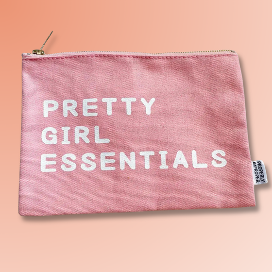 PRETTY GIRL ESSENTIALS - CANVAS POUCH