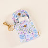 PUFFY EARBUD CASE KEYCHAIN-Secret Garden Blue