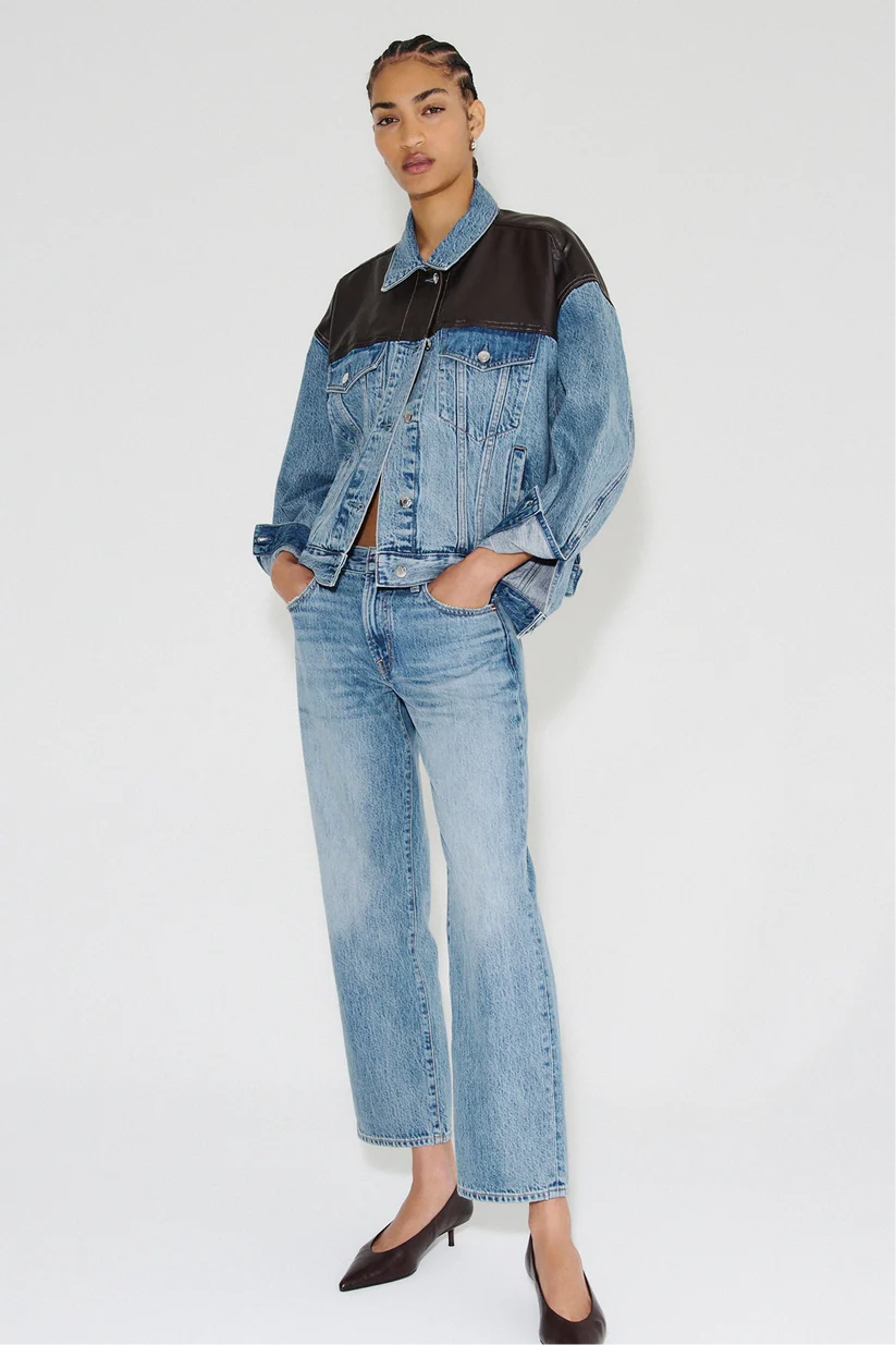 Issa Mid Rise Relaxed Ankle Straight Jeans