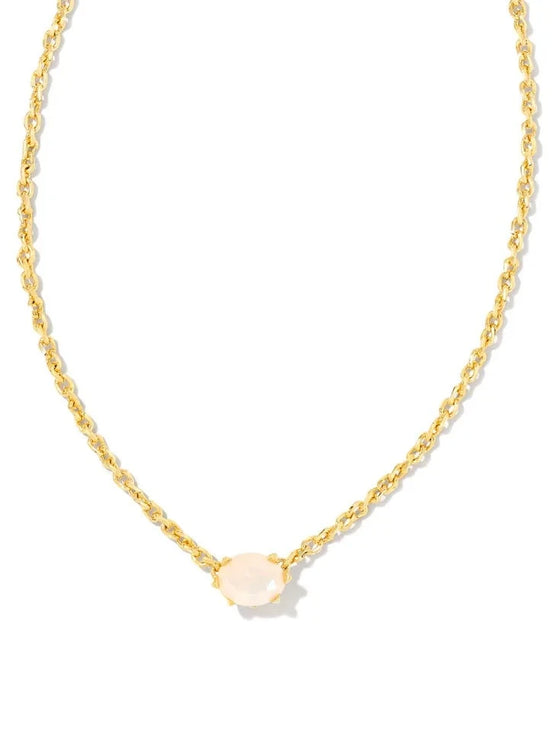 CAILIN GOLD PENDANT NECKLACE in champagne opal crystal