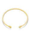 GRAYSON GOLD CRYSTAL CUFF BRACELET in white crystal