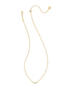 JULIETTE GOLD PENDANT NECKLACE in white crystal