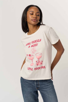  MERRY LITTLE COCKTAIL GRAPHIC TEE