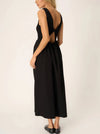 CORRINE MIXED MEDIA TWIST BACK DRESS