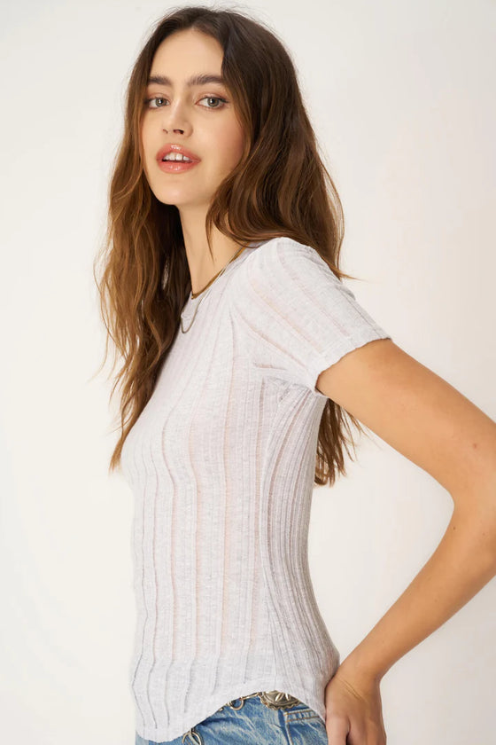 EVERYDAY TEXTURED RIB TEE