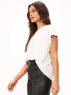 KIKI RUCHED WASHED EASY FIT TEE