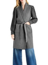 IVY RIB SLEEVE WRAP COAT