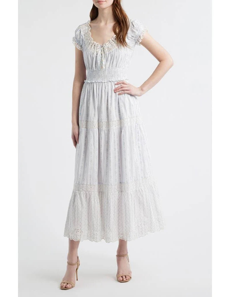 EMIE FLORAL SMOCKED WAIST DRESS