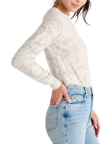  CECILIA FLORAL BURNOUT TEE