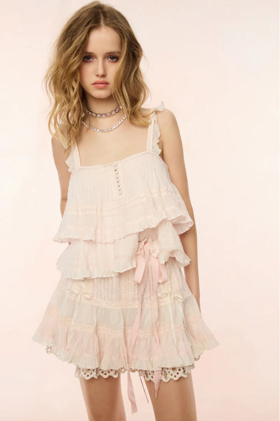 TREVINA COTTON MINI SKIRT