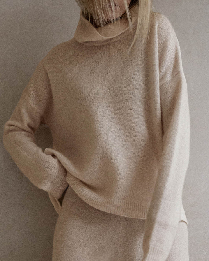 Tori Cashmere Turtleneck Sweater