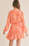 AURORA FLARE SHIRT DRESS w/ BRAIDED TIE