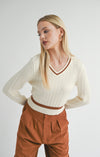 LOIS LUXE CABLE SWEATER