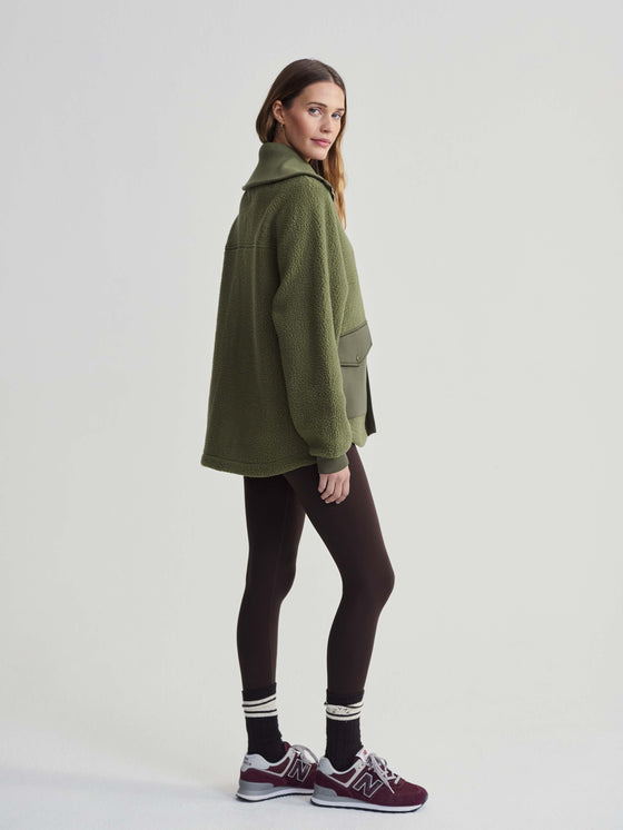 ELEANOR PATCH POCKET FLEECE