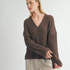 CARLI V NECK PULLOVER SWEATER