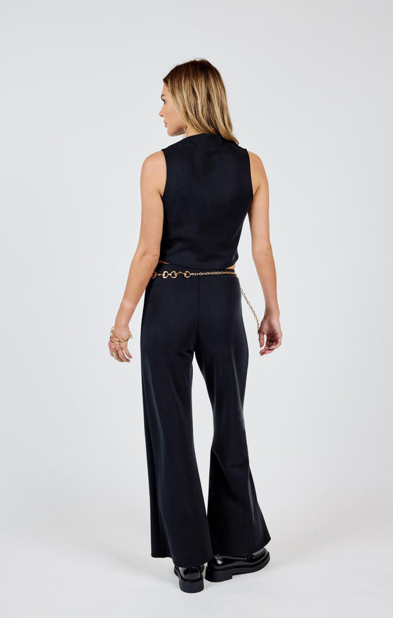 HUSTLE KNIT WIDE LEG PANTS