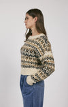 RURAL NORDIC PATTERN PULLOVER SWEATER