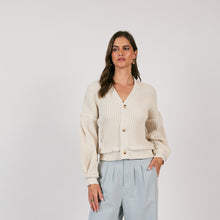  ENERGY GIVER BUBBLE SLEEVE CARDIGAN SWEATER