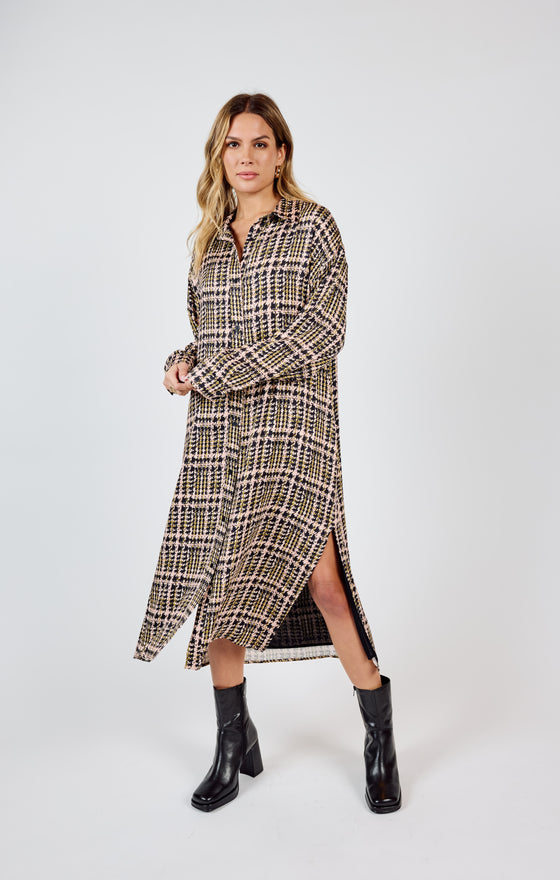 RENEWAL DUSTER SHIRT DRESS