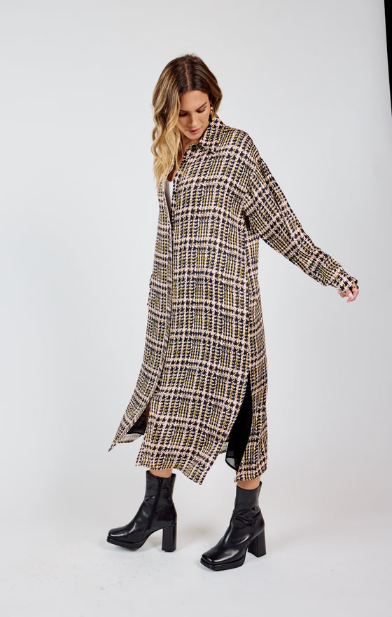 RENEWAL DUSTER SHIRT DRESS