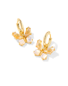  BIANCA BUTTERFLY HUGGIE GOLD EARRINGS
