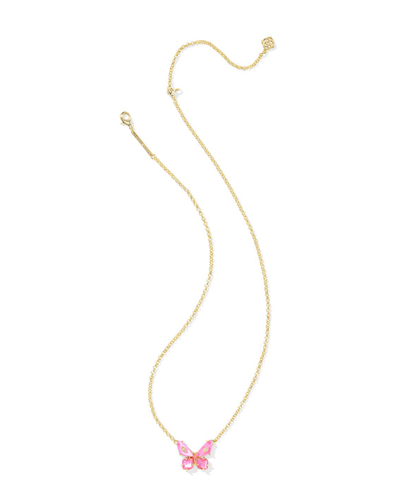 BIANCA BUTTERFLY PENDANT GOLD NECKLACE