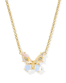  BIANCA BUTTERFLY PENDANT GOLD NECKLACE