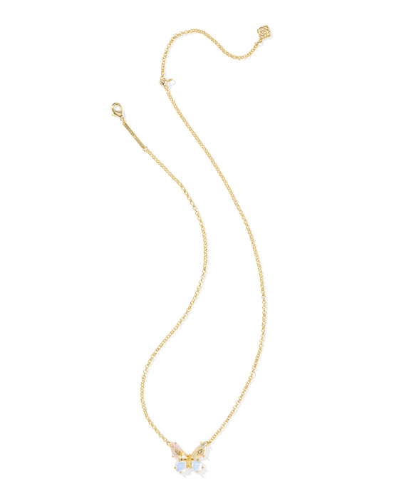 BIANCA BUTTERFLY PENDANT GOLD NECKLACE