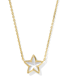  CASSIDY STAR SHORT PENDANT GOLD NECKLACE