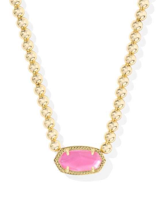 ELISA BEADED GOLD NECKLACE